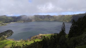 A lagoon in the caldera of an old volcano - Azores