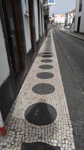 A sidewalk in Lisbon