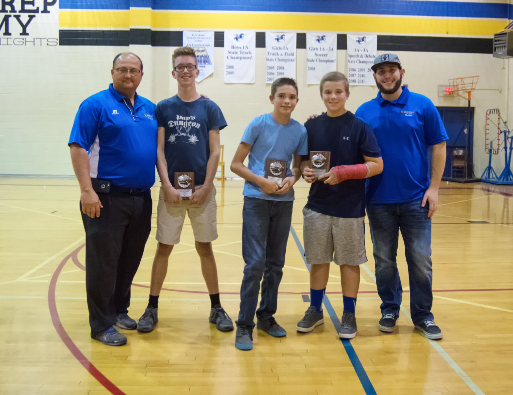 MS Football: Coaches Award: Hayden Sampson MVP: Louis Ternyik Most Improved: Liam Phelan 