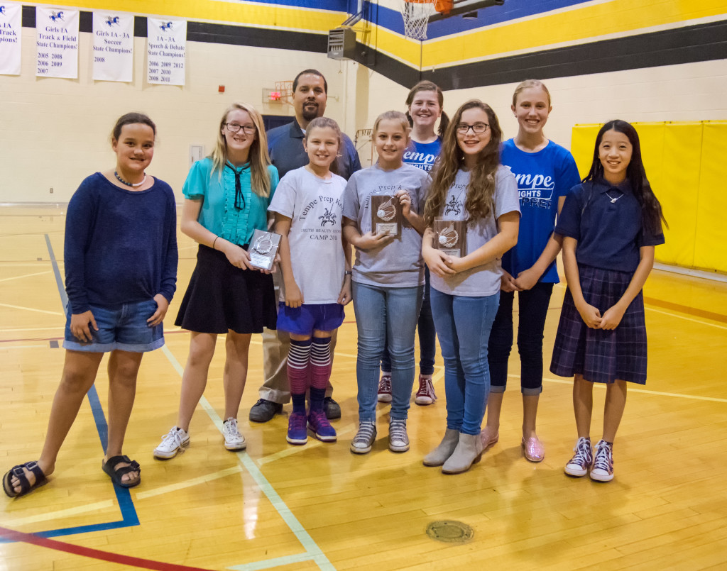 MS Volleyball B Team: Coaches Award: Tatum Lemmons MVP: Bianca Taylor Most Improved: Hailey Henderson 