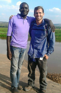 Forest with a friend in Rwanda.