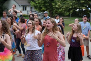 Clara Moffitt enjoys a cultural activity at Concordia Language Camp in Minnesota.