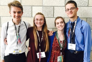 From left, Alex Wait, Abbi Harb, Charlotte McIntosh and Peter Surin.