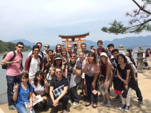 Throwback to Kayla's Hiroshima program when her group visited Itsukushima Shrine.