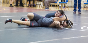 Gabe Brittain goes for the pin.