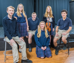 From left: Eric Johnson, Clara Moffitt, Joseph Campbell, Abbi Harb, Elizabeth Turley and David Smith.