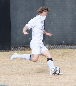 Evan Hackett prepares to pass.