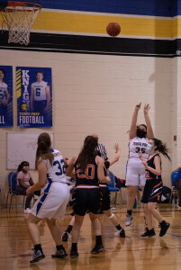 Maya Kostov puts one up from outside.